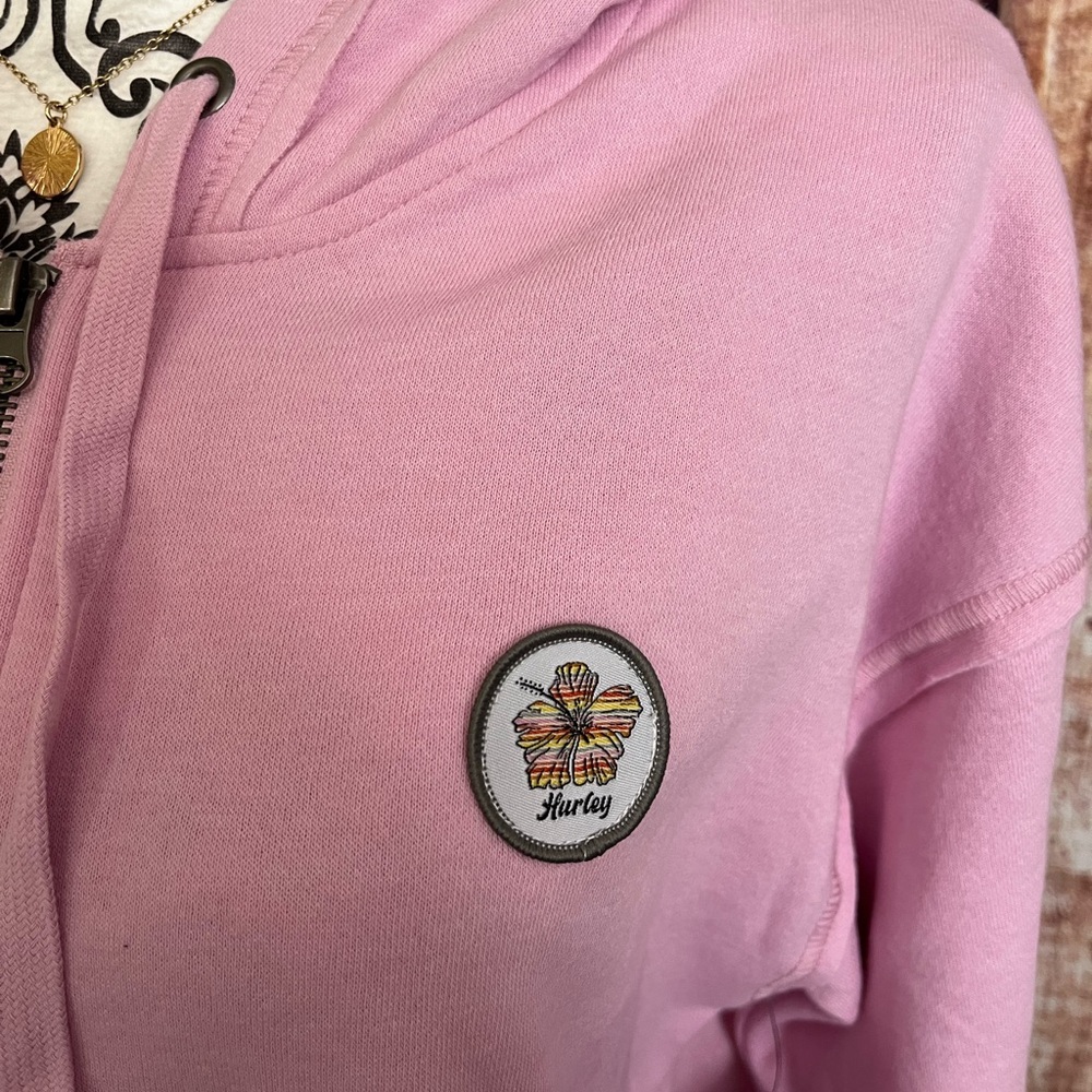 HURLEY | NWT Lavender Full Zip Fleece Hoodie Sweater - Picture 3 of 9